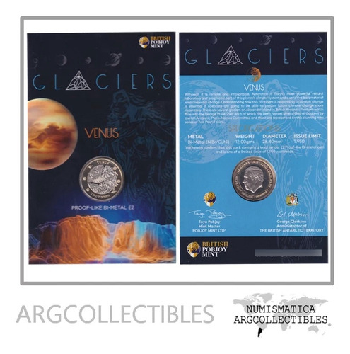 Territorios Antarticos Moneda 2 Pounds 2023 Venus Unc
