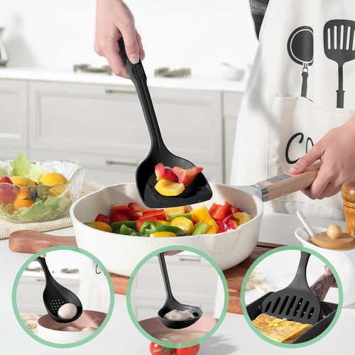 Zeaharee Kitchen Utensils 12 Pcs Silicone Cooking Utensils S