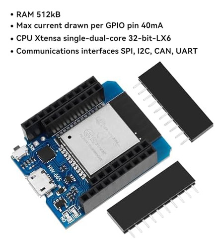 5 Piezas D1 Mini Esp32 Esp-wroom-32 Wlan Wifi Bluetooth Iot