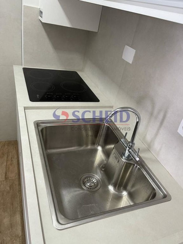Imagem 5 de 15 de Studio 38 M2, 1 Vaga, Com Sacada E Painés Em Vidro; Novo, Móveis Planejados E Acessórios Instalados - Mc9180