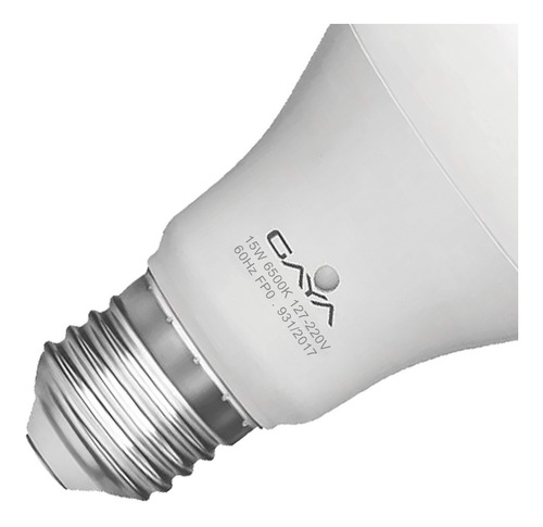 Imagem 3 de 5 de Kit 2 Lâmpadas Led Bulbo 15w Bivolt Branco Neutro 4000k