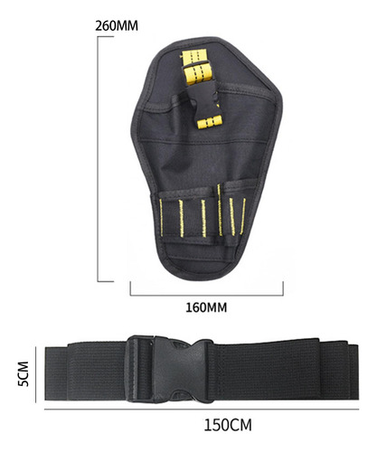 Taladro Funda Bolsa Cintura Herramienta Práctico Sujetador