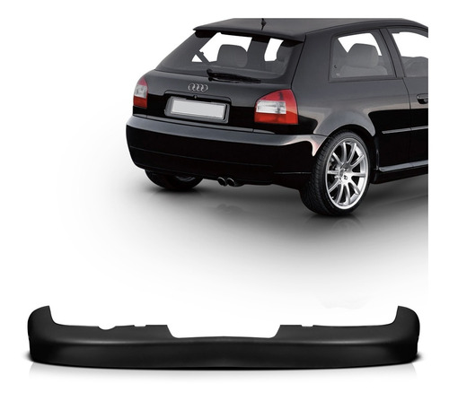 Saia Spoiler Traseiro Audi A3 01 02 03 04 2005 2006 Preto