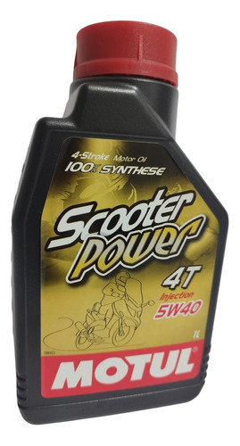 Lubricante Motul Scooter Power 4 Tiempos 5w40 100% Sintético