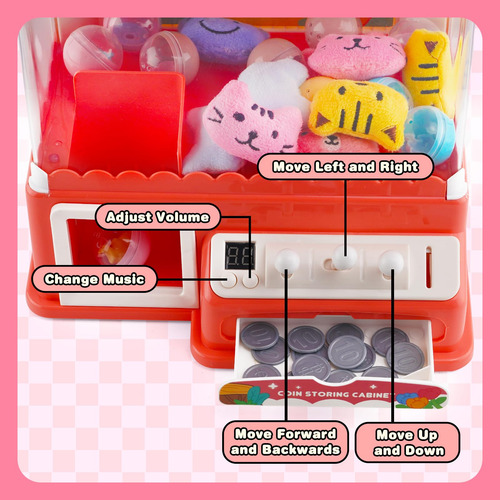 Máquina De Garras Ark Miido Mini Para Niños Y Fiestas Color