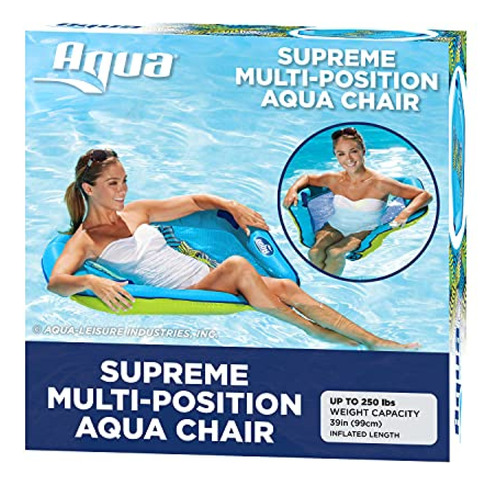 Flotadores  Aqua Deluxe Supreme Hex Pool Chair Lounge, Tela