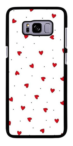 Funda Cel Protector Para Samsung Galaxy Corazones Tapiz 