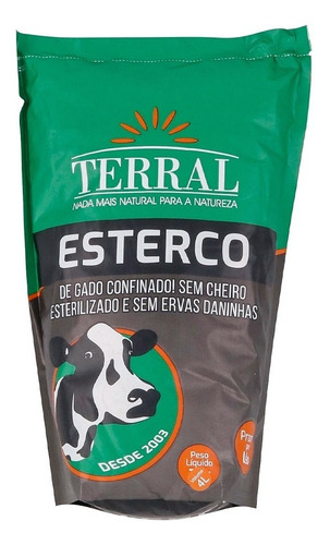 Estiércol de ganado para plantar sin olor Terral 4 litros (2 kg)