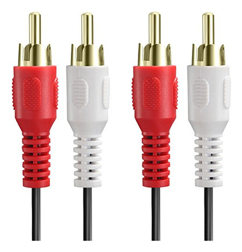 Cable Fosmon Dual De 2 Rca A 2 Rca Macho De 6 Pies