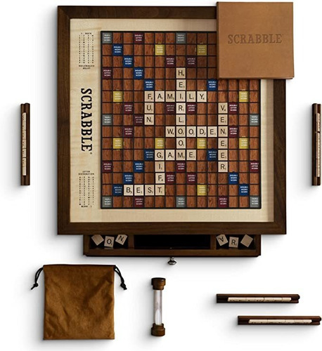 Ws Game Company Scrabble Heirloom Edition Con Gabinete Gira