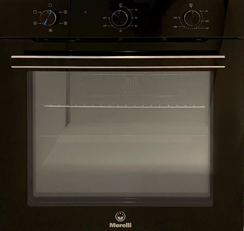 Horno Electrico Morelli Milano Empotrable 75lts Vidrio Negro