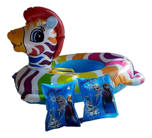 Inflable Para Piscina Caballo Unicornio Niña Inflable Brazos