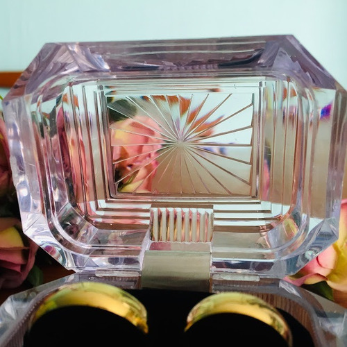 24 Estuche Acrílico Cristal Para Argollas De Compromiso 3606