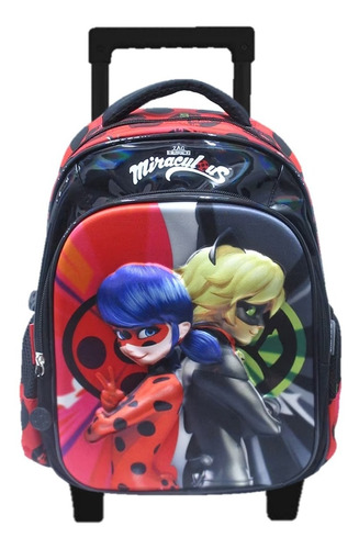 Mochila Ladybug Kinder Con Carro Vs459