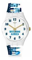 Comprar Reloj Swatch Mi Buenos Aires Querido De Silicona So29z121 Color De La Malla Blanco Color Del Bisel Blanco Color Del Fondo Blanco