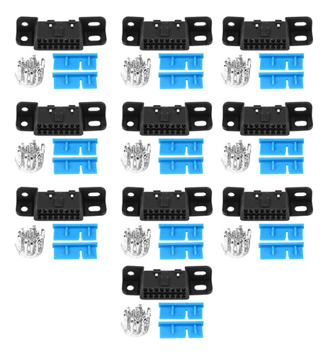 Conector Hembra Obd2 Ii 16pin Obdii Cable Adaptador Automáti