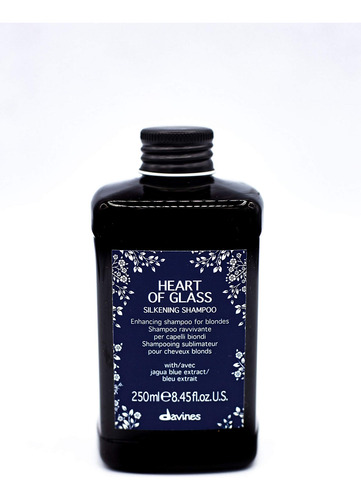 Shampoo Davines Heart Of Glass Silkening Para Cuidados Com L