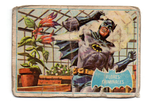 Figurita Tarjeton Batman Dibujadas Nº 68 - Año 1967