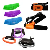 Comprar Kit 3 Extensores Tensão Media + 3 Mini Band + Corda De Pular