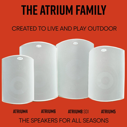 Polk Audio Atrium 5 Parlantes Para Exteriores Con Graves Pot