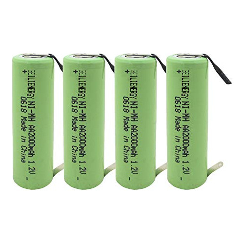 Batería Recargable Nimh Aa De 2000mah Afeitadoras (pac...