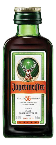 Licor Fino Alemão Jagermeister Mini 20ml Original Miniatura
