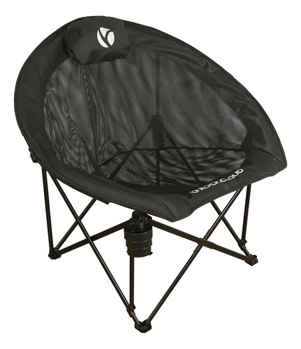 Folding Camping Chair Oversized Padded Moon Round Sauce...