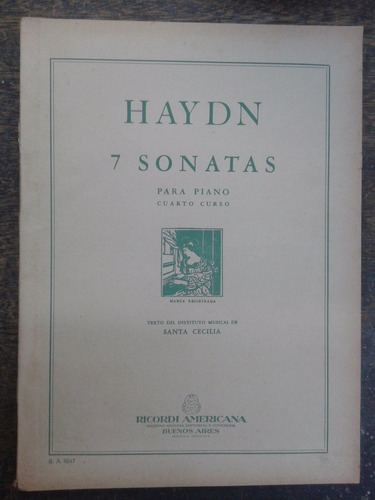 Imagen 1 de 3 de 7 Sonatas Para Piano * Joseph Haydn * Ricordi *
