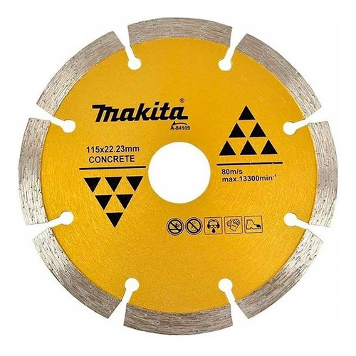 Disco Diamante Segmentado Prof. 4-1/2x7/8 Makita A84109