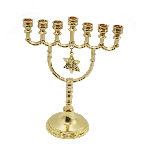 Portavelas Menorahs Decorativas Candelabro Tradicional