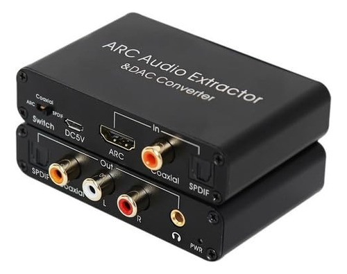 Wilxisum Convertidor De Audio Digital Optico A Analogico, Ar