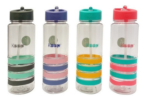 Botella Keep Bandas Colores 750ml Agua Bebidas