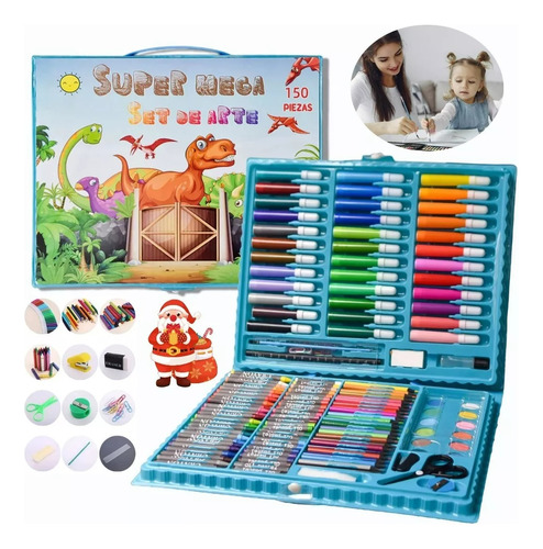 Arte Para Niños Kit Set De Dibujo Lápices Marcadores