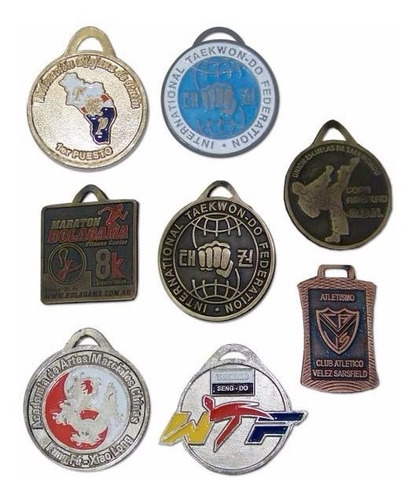 Medallas Con Logo 40 Mm Doble Faz Diseño Propio De Metal