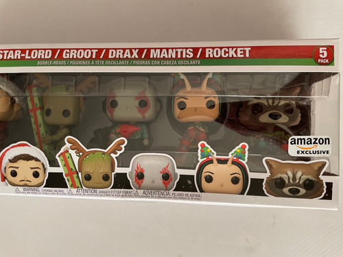 Funko Pop Guardianes De La Galaxia Navidad 5 Pack Exclusivo (Usado)