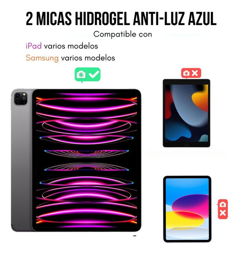 2 Mica Hidrogel Hd De Pantalla Y Trasera Para iPhone 13 Pro