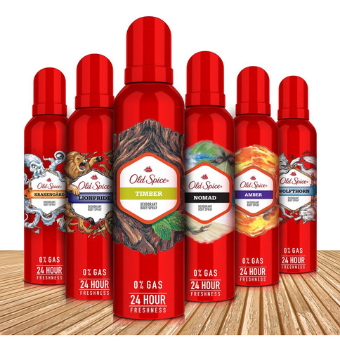 Desodorante Old Spice Timber Deodorant Body Spray 24 Horas