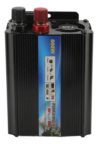 Inversor De Energia Para Carro 12v 500w Em Liga De Alumínio