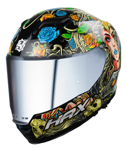 Hax Casco Integral Para Moto. Dot + Ece 06. Force Valkyrie