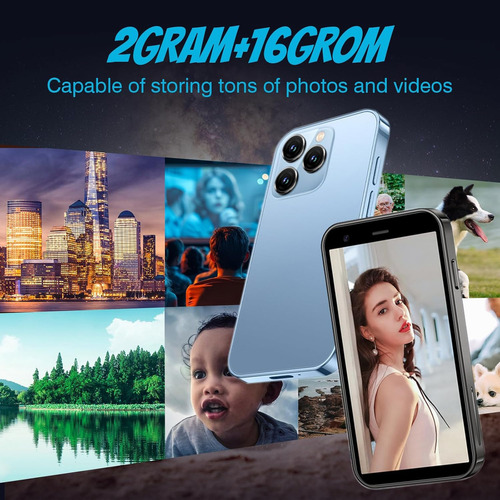 --mini Smartphone Xs15,3g 3.0 Pulgadas Hd 2 Gb+16 Gb Android 8.1 1000 Mah Dual Sim Quad Core Mini Teléfono Móvil De Bolsillo Para Estudiantes, Regalo
