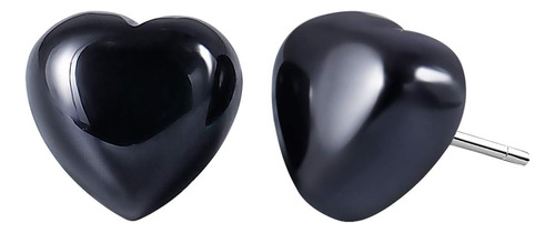 Jewever Pendientes De Obsidiana Chapados En Plata De Ley 925