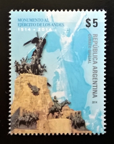 Argentina, Sello Gj 4062 Monumento Cruce 2014 Mint L12926