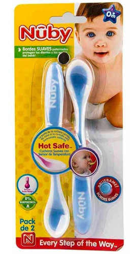 Nuby Set Cuchara Termosensible X 2 Para Bebe 