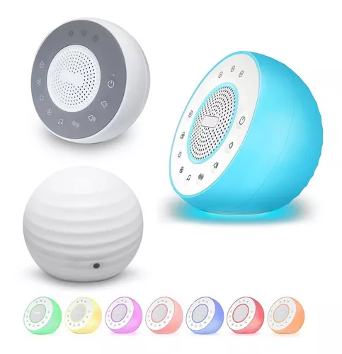 Sound Spa Maquina De Ruido Blanco Para Dormir 2 En 1 Con Luz