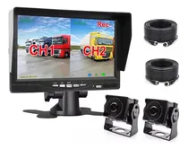 Comprar Kit Dvr Camión Con Pantalla 7 Y 2 Cámaras 12v \u002F 24v