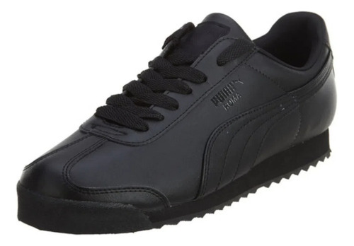 Original Tenis Puma Roma Basic X Piel Natural Triple Negro