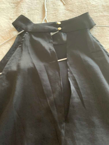 Musculosa Zara Negra Escote Halter