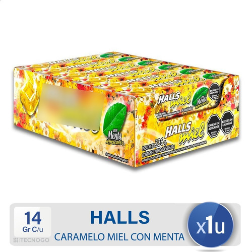 Caramelos Halls Miel Con Menta Caja X12 Unid - Mejor Precio