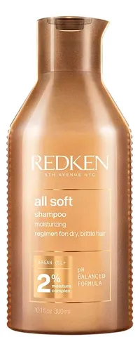 Shampoo Hidratante para Cabelos Secos e com Brilho All Soft Redken 300ml