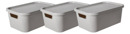 Pack X3 Cajas Canastos Organizadores Bosco Bari Nº 7 Con